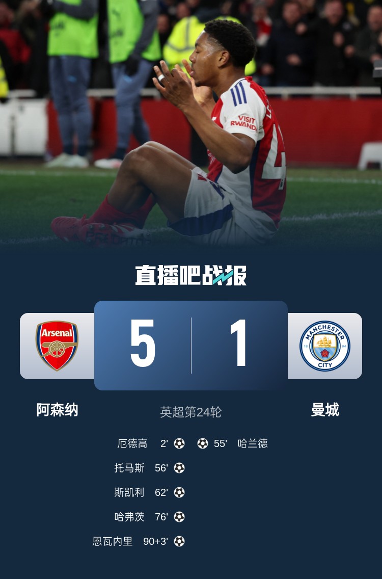 硬氣槍手無畏強(qiáng)敵！阿森納本賽季5-1碾壓曼城，3-0完勝皇馬